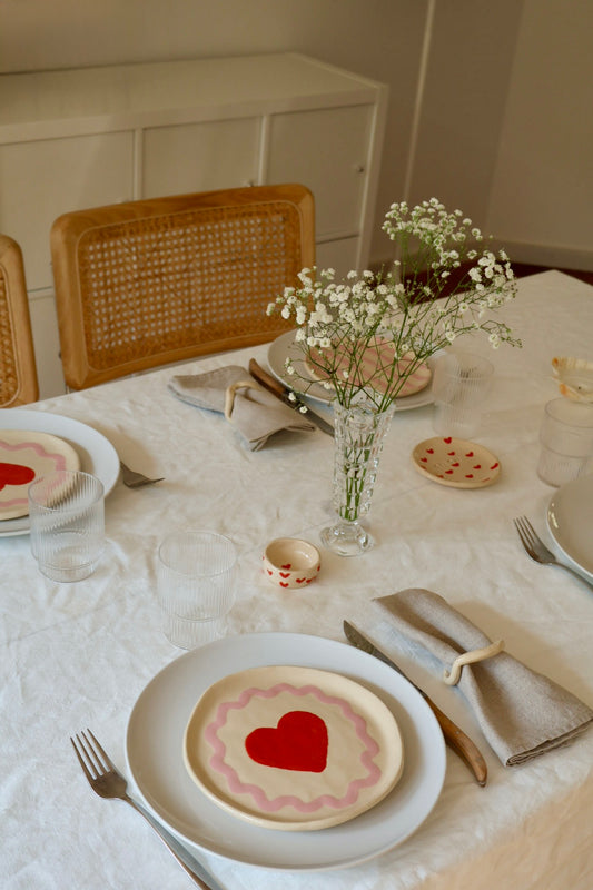 Set of 2 dessert plates - Wavy